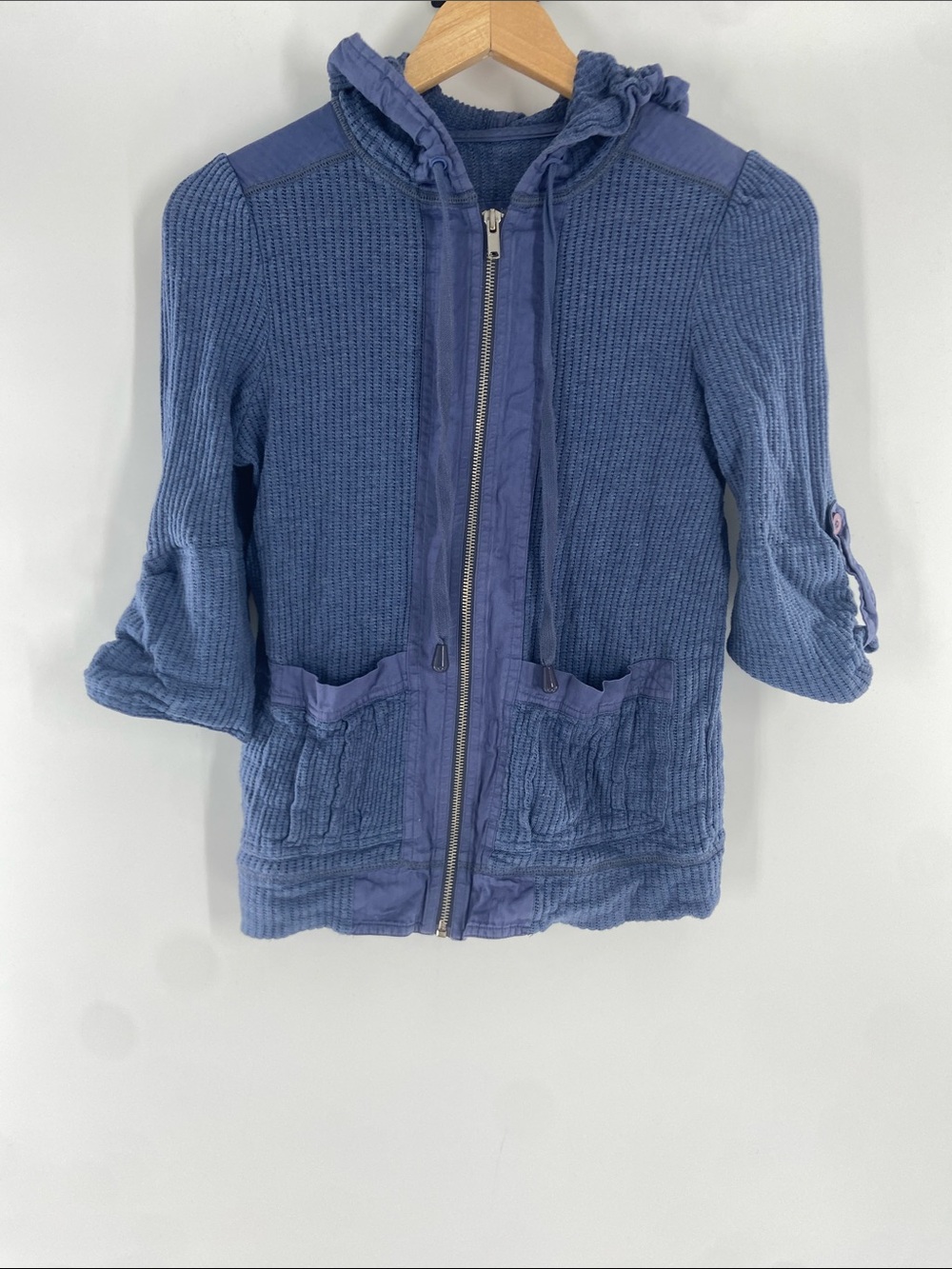 marc by marc jacobs Blue Fishermen Hoodie Size S Gently Used